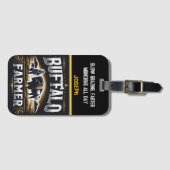 Bauer Gekümmert für Seinen Bison Gepäckanhänger (Vorderseite (Horizontal))