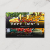 Bauer Gemüsesumsatz Visitenkarte (Rückseite)