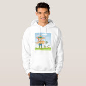 Bauer Girl mit Gartenmöbeln Hoodie (Vorne ganz)