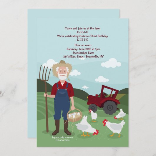 Bauer Harper Einladung (Vorne/Hinten)