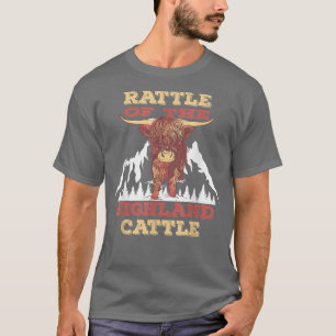 Bauer Highland Kuw Züchter Highland Cattle T-Shirt