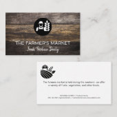 Bauer | Holzplatten Visitenkarte (Vorne/Hinten)