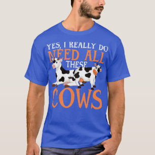 Bauer Hübsche Kuh Lover Landwirtschafts- und Tierk T-Shirt