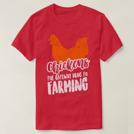 Bauer - Hühner als Wegbereiter für die Landwirtsch T-Shirt (Design vorne)