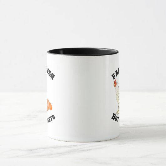 Bauer Hühnerfleisch Hintern Nuggets 11 oz Keramik Tasse (Zentrum)