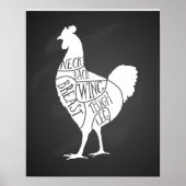 Bauer Hühnerfleisch Teilstücke Kleinhalter Poster (Vorne)