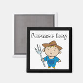 Bauer-Jungen-T-Shirts und Geschenke Magnet (Vorderseite/Rückseite)