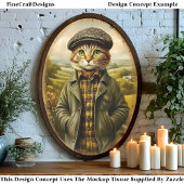 Bauer Katalogportrait in Landschaft CM1 Decoupage Seidenpapier