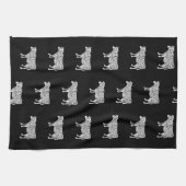 Bauer Kuhfleisch Fleisch von Fleischereien von Rin Geschirrtuch (Horizontal)