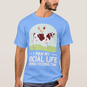 Bauer Kuhhühner Landwirtschaft Rancher Landwirtsch T-Shirt