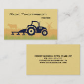 Bauer Landowner Husbandman Cultivator Card Visitenkarte (Vorne/Hinten)