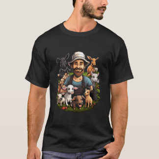 Bauer Landtiere in der Tierhaltung T-Shirt