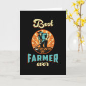 Bauer Landwirtschaft Hühner Funny Gift Karte (Gelbe Blume)