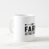 Bauer Landwirtschaft Hühnerzucht Idee Kaffeetasse (Vorderseite Links)
