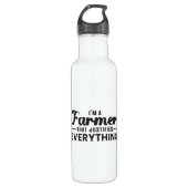 Bauer Landwirtschaft Landwirtschaftliches Märchen Edelstahlflasche (Vorderseite)