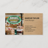 Bauer-Logo | Lebensmittel Visitenkarte (Vorderseite)