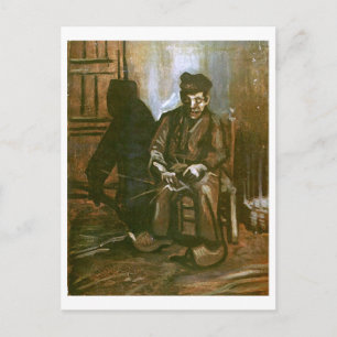 Bauer macht einen Korb, Vincent van Gogh Postkarte