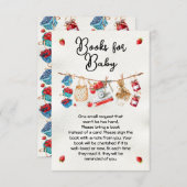 Bauer Market Baby Duschbücher für Baby Einladung (Vorne/Hinten)