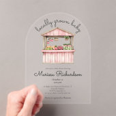 Bauer Market Baby Dusche Acryleinladungen (Insitu (Handheld))