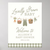 Bauer Market Baby Dusche Begrüßungszeichen Poster (Vorne)