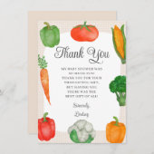 Bauer Market Baby Dusche Dankeskarte (Vorne/Hinten)