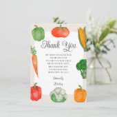 Bauer Market Baby Dusche Dankeskarte (Stehend Vorderseite)