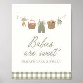 Bauer Market Baby Dusche Dessert Tafelschild Poster (Vorne)
