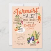 Bauer Market Baby Dusche Einladung (Vorderseite)