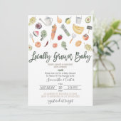 Bauer Market Baby Dusche Einladung (Stehend Vorderseite)