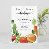 Bauer Market Baby Dusche Einladung (Stehend Vorderseite)