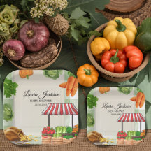 Bauer Market Baby Dusche Einladung