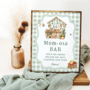 Bauer Market Baby Dusche Mama-osa Bar Poster