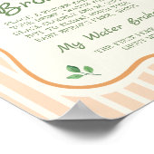 Bauer Market Baby Dusche mein Wasser Broke Poster (Ecke)