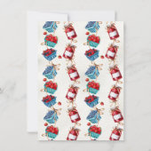 Bauer Market Baby Dusche Wäscheleine Einladung (Rückseite)