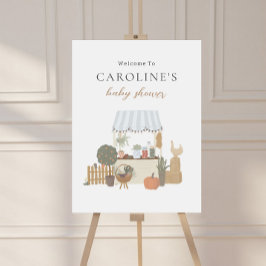 Bauer Market Baby Dusche Willkommenspender Poster