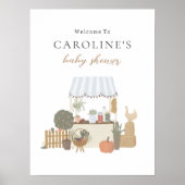 Bauer Market Baby Dusche Willkommenspender Poster (Vorne)