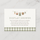 Bauer Market Baby Shower Showdusche Begleitkarte (Vorderseite)
