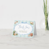 Bauer Market Blue Baby Dusche Danke Karte (Vorderseite)