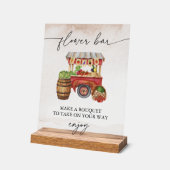 Bauer Market Blume Bouquet Bar Sign Acrylschild (Winkel)
