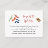 Bauer Market Brautparty Antrag auf Rezept Begleitkarte (Vorderseite)