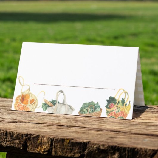 Bauer Market Brautparty Dessert Tisch Platzkarte