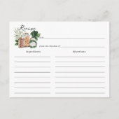 Bauer Market Brautparty Rezept Card Postkarte (Vorderseite)