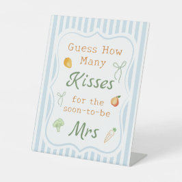 Bauer Market Brautparty schätzen, wie viele Sockelschild