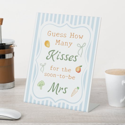 Bauer Market Brautparty schätzen, wie viele Sockelschild (In SItu)