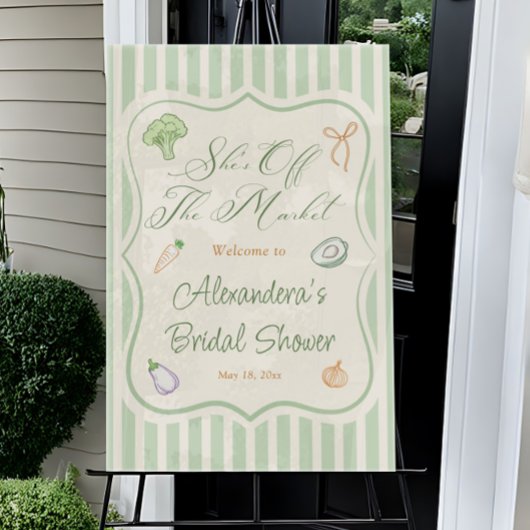 Bauer Market Brautparty Willkommen Acrylschild