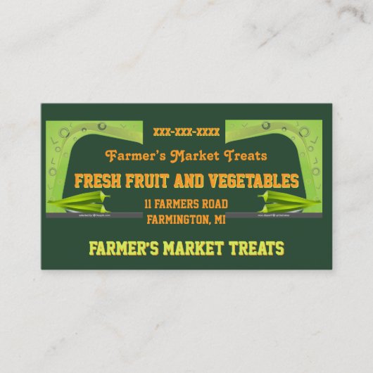 Bauer Market Business Card Visitenkarte (Vorderseite)