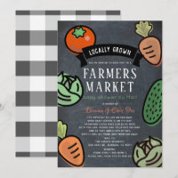 Bauer Market Chalkboard Baby Dusche per Mail