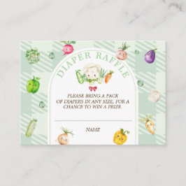 Bauer Market Diaper Raffle Baby Dusche Begleitkarte