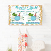 Bauer Market Fall Pumpkins ernten Golden Frame Banner (Insitu)