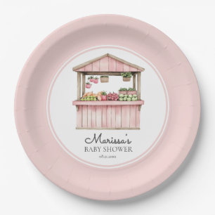 Bauer Market Girl Baby Dusche Pappteller